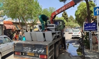 نصب ۲۷ عدد مبلمان شهری در محور میدان شهید تا میدان کارگر
